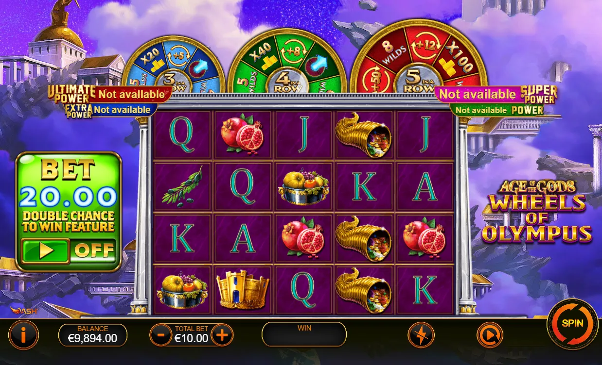 Age of the Gods Wheels of Olympus Slot